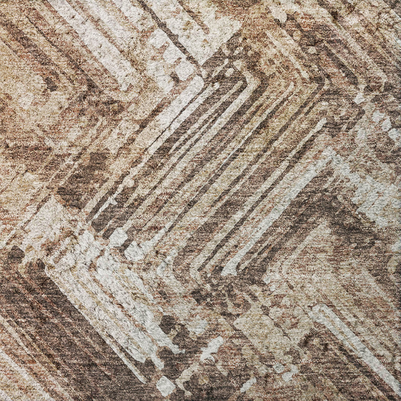 Tapis à poil long de qualité supérieure lavable à la machine ADS630, Brown, 9' x 12'