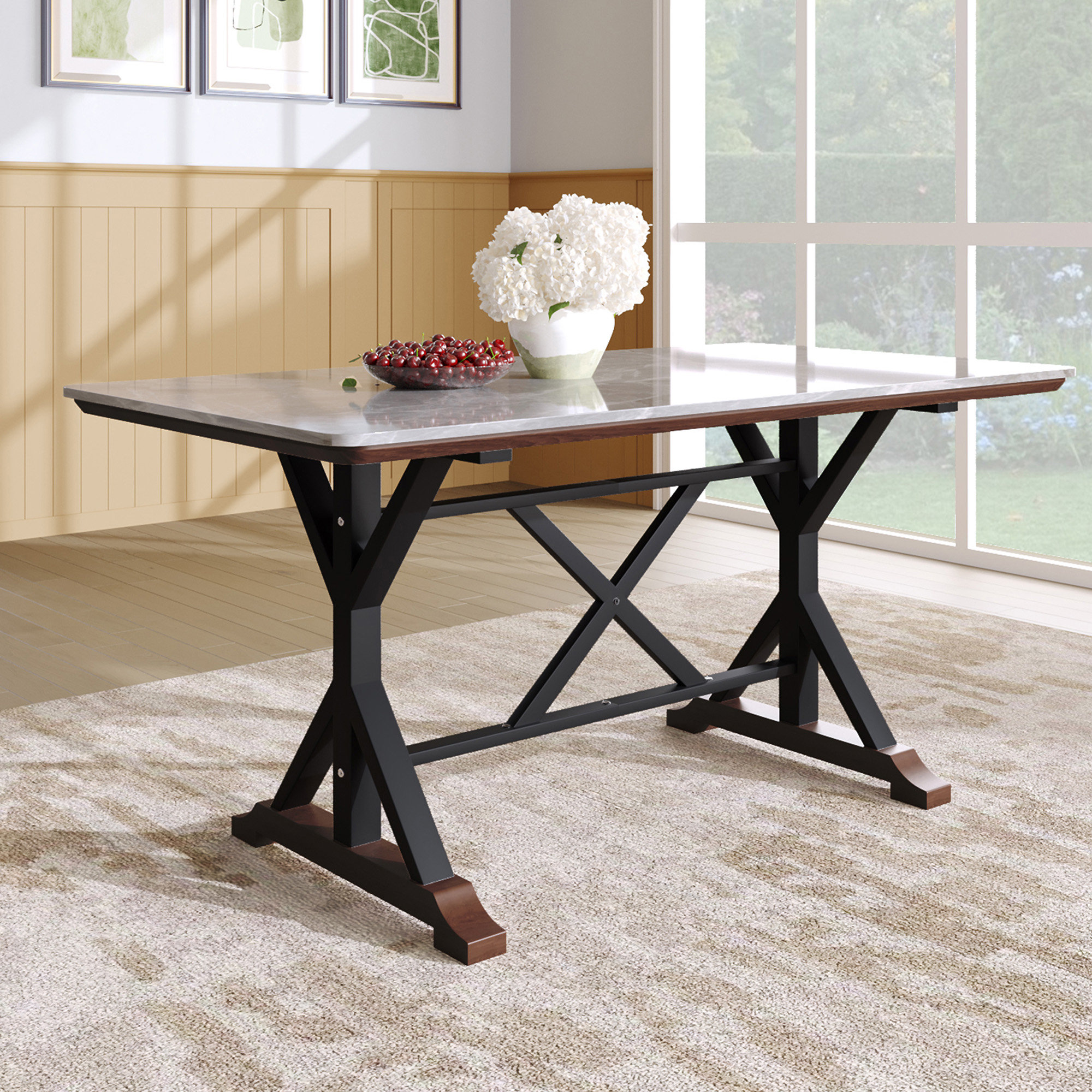 Mercer41 Sintered Stone Dining Table (Only Tables, No Chairs) - Wayfair Canada
