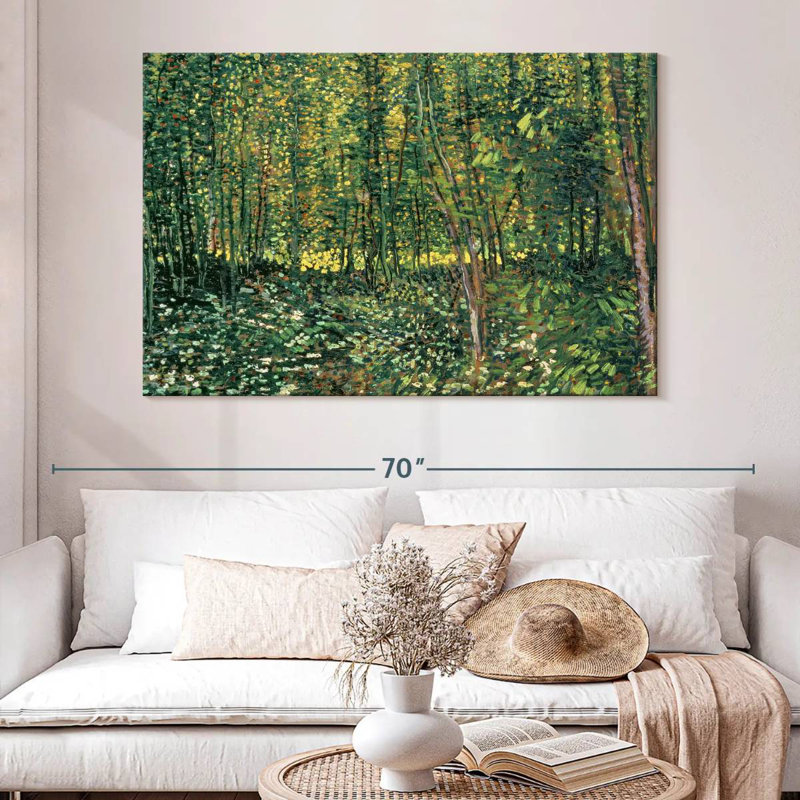 Alvord, arbres et sous-bois, H 34 po x l 51 po