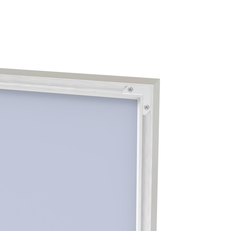 48"x32" Oversized Modern Rectangle Bathroom Mirror with Frame, Silver