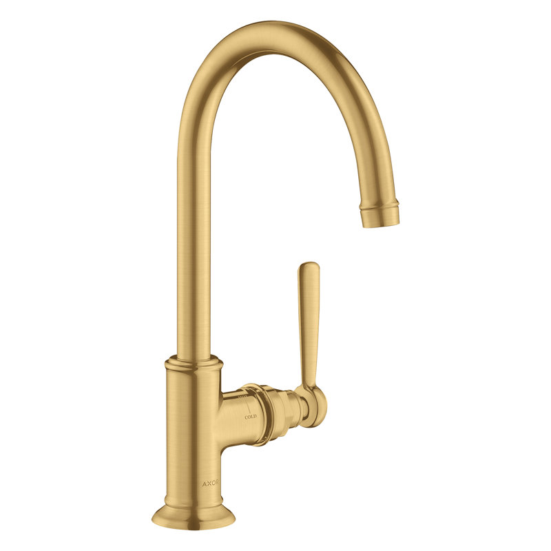 Montreux 12.75" Single Hole Bathroom Faucet, Brushed Gold Optic