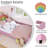 Rainbow Upholstered Daybed, Cute Princess Style, Colorful & Pink, For Kids & Teens