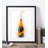 Prosecco Bottle Fizz Bottle - Single Picture Frame Print