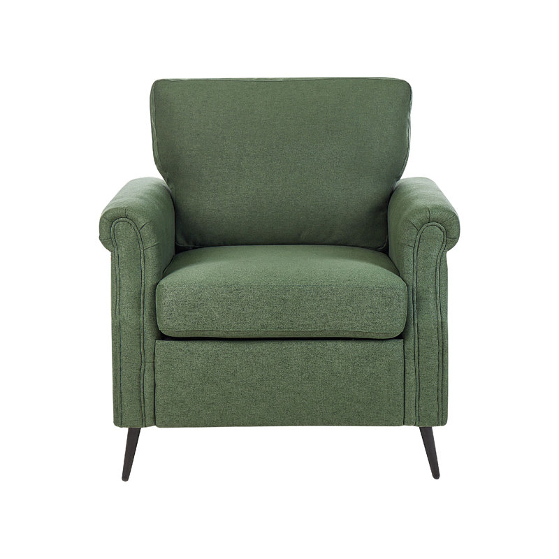 Amaya Velvet Armchair, Green