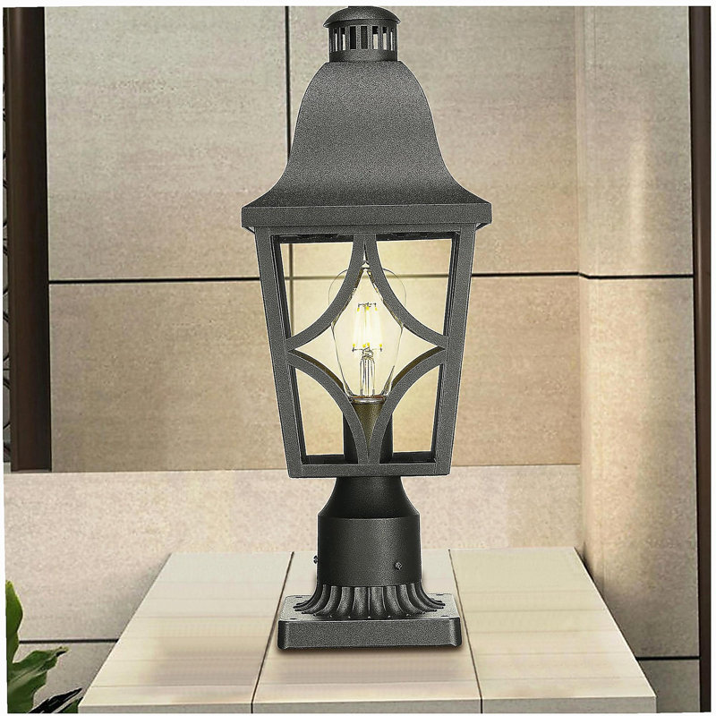 Outdoor Post Light Post Light fixture, waterproof aluminum shell with glass, fence post patio lighting suitable for garden, terrace, path (1 pack)