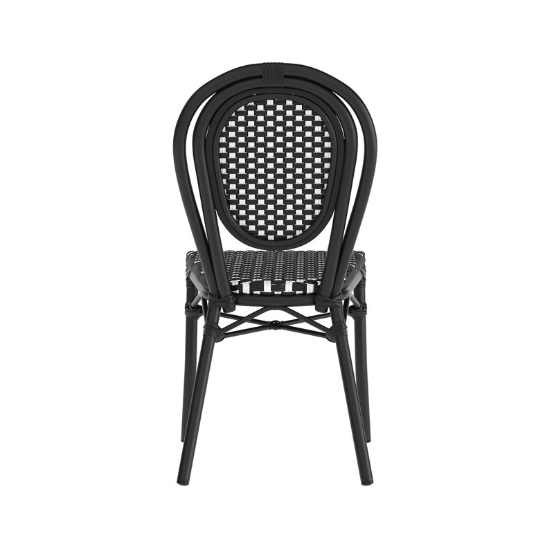 Chaises Paris empilables Cloquet, Noir / blanc, 1