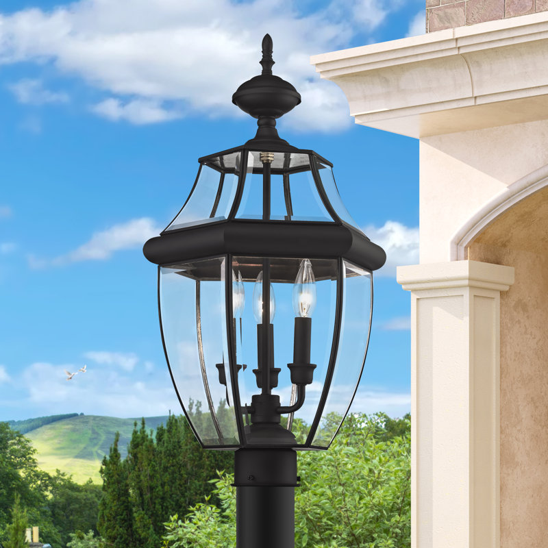 Arelene Lantern Head, 23.5" H x 12.5" W x 12.5" D, Black