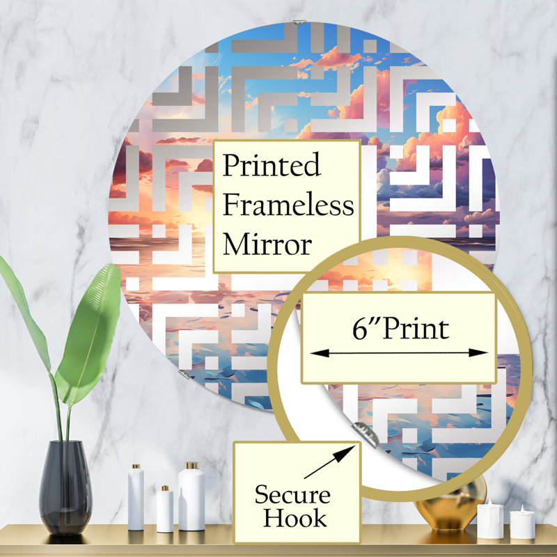 Circle Mirror, 31.4" x 31.4"