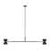 Sean Lavin Shanti 2-light linear extra large linear chandelier in dark bronze finish