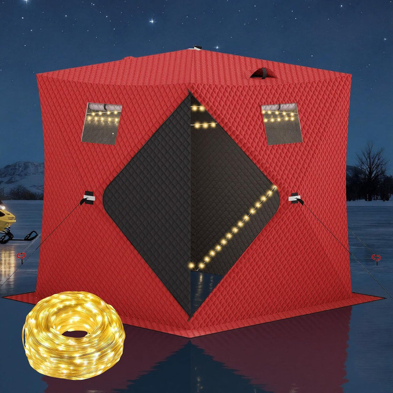 Abri de pêche Pop Up Ice, Rouge