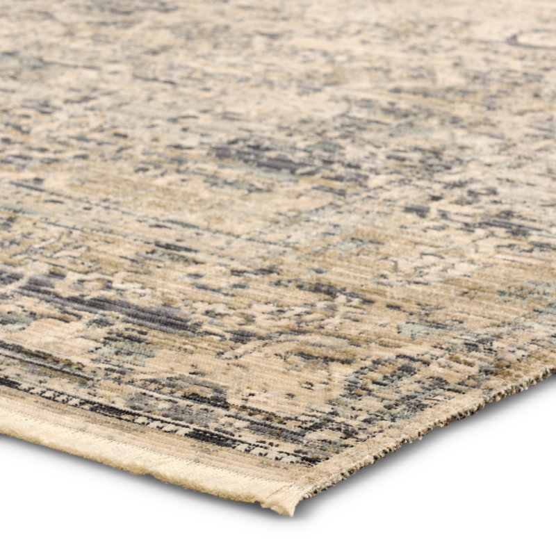 Tapis oriental bleu Grube, Rectangulaire 2 pi x 3 pi