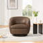 Marcy Geniue Leather Swivel Barrel Chair
