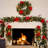 72" Red Ruby Holiday Garland with Lights