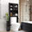 Modern Over The Toilet Space Saver Organization Wood Storage Cabinet For Home, Bathroom - Espresso