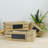 Fleetwood Wood 15.75 in. Brown Crates with Chalkboard Set of 3
