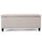 Fabric Storage Ottoman Bench in Wheat Color - Stylish Seating with Hidden Compartment-47859233