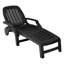 Mistry Outdoor Patio Adjustable Sun Lounger with Wheels-1050819806