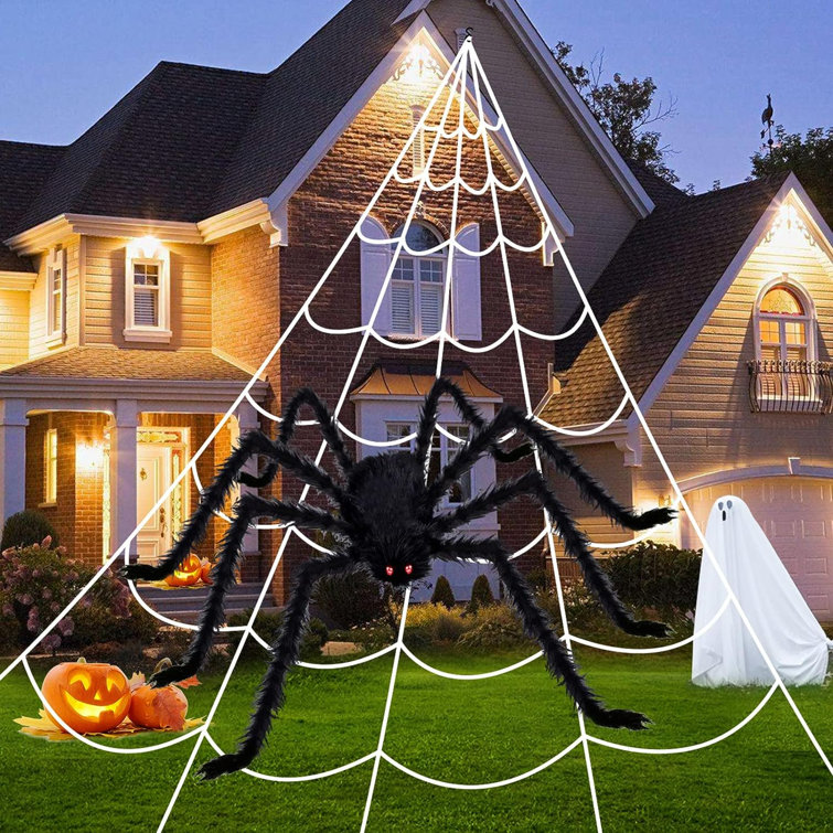 39'' Halloween Decoration Web Lights Indoor Outdoor Party Garden Decor w/  Spider