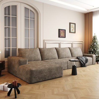 135" Cloud Sectional Couch with L-Shape Chaise,Modern Modular Sofa with Deep Seat, Upholstered Couches for Living Room Bedroom,No Assembly Required, ( by Brayden Studio
