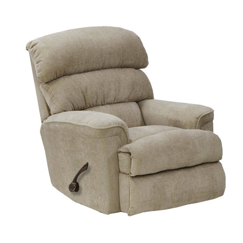 Fauteuil inclinable manuel berçant standard 36 po Derwent, Chenille blanche
