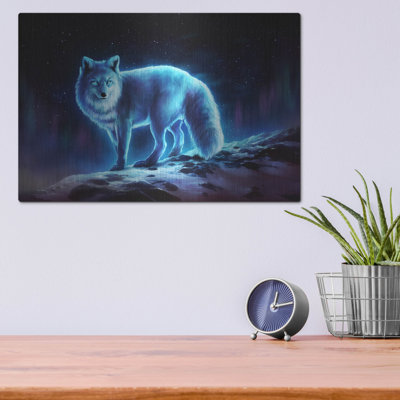 "Ice Fox" par JoJoes, art sur métal