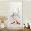 Beige gris Arcadia II - impressions encadrées rustiques, décoration murale confortable