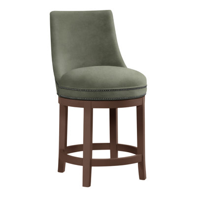 Vesper Upholstered Stool with Solid Wood Frame