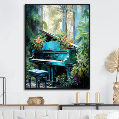 Piano Tropical Tunes II sur impression sur toile