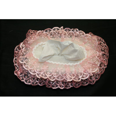 Couverture de boîte de tissu de dentelle