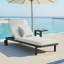Chaise longue inclinable avec roulettes Callio-876146385