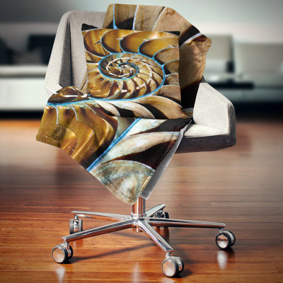 Coussin décoratif grand nautilus shell