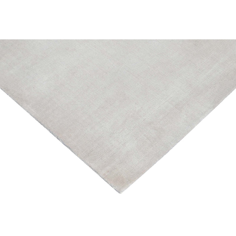 Silk Area Rug in Cream, Rectangle 9' x 12'