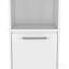 Garde-manger, deux tablettes extérieures, armoire à une porte, deux tablettes intérieures - blanc