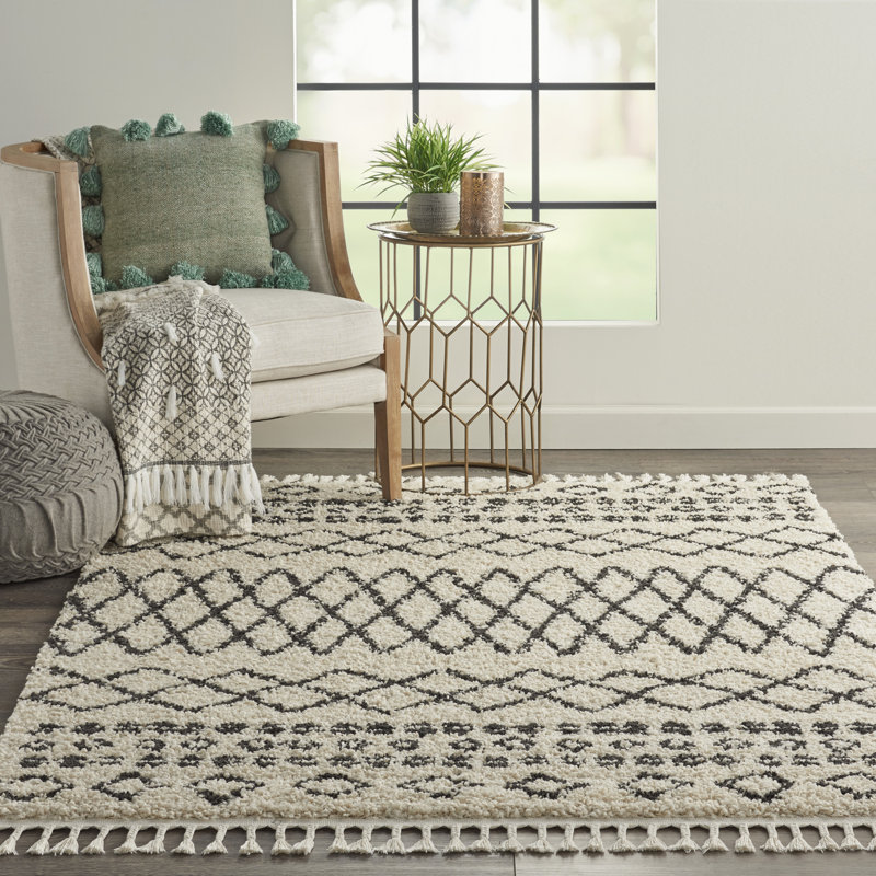 Geometric Indoor Rug, Rectangle 5'3" x 7'11"