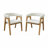 BOW Solid Upholsered Dining Chair Set of 2 Seating Height 18,5"-95190550