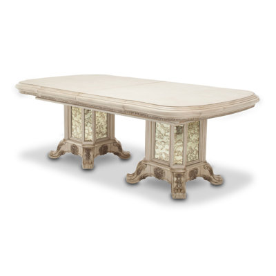 Platine De Royale Champagne Extendable Dining Table
