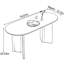 Oval-shaped household dining table-763884054