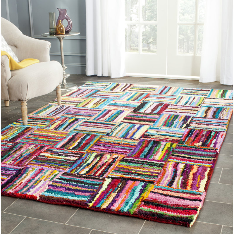 Michele Cotton Hand Woven Area Rug, Rectangle 91 x 152cm