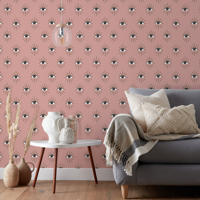 10m x 52cm Matte Wallpaper Roll, Blush
