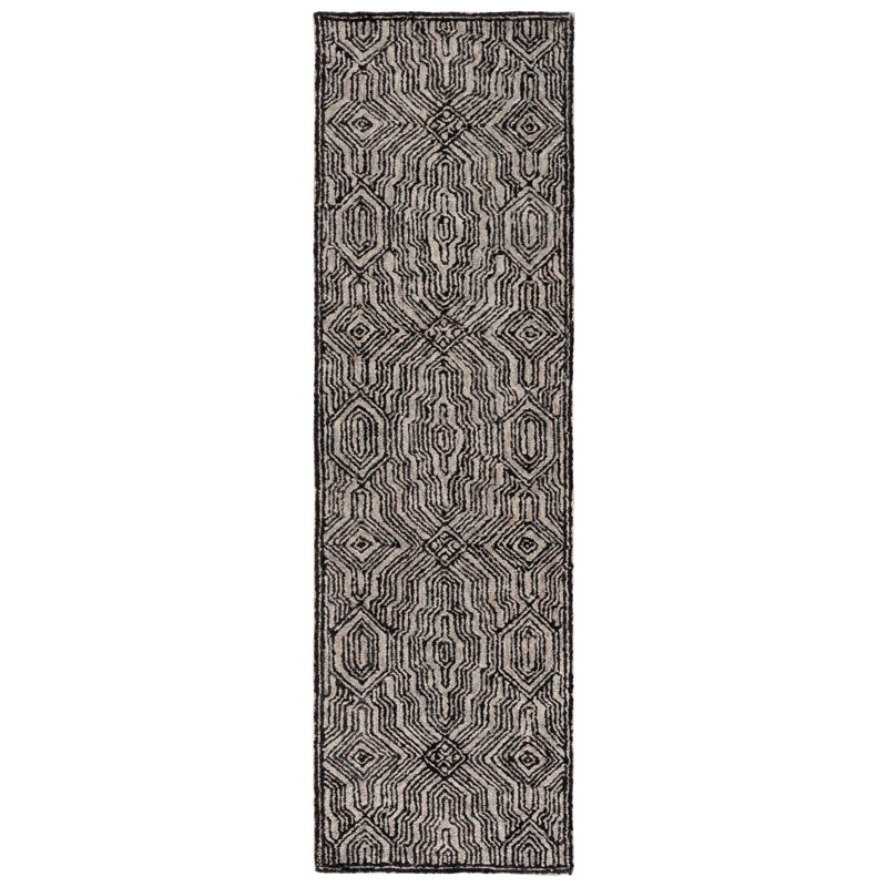 Marquee 512 Hand Tufted 45% Wool; 35% Pet; 20% Cotton Geometric Shapes Rug, Runner 2'3" x 8'