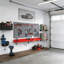 Rangement mural pour outils de garage avec capacité de chargement élevée