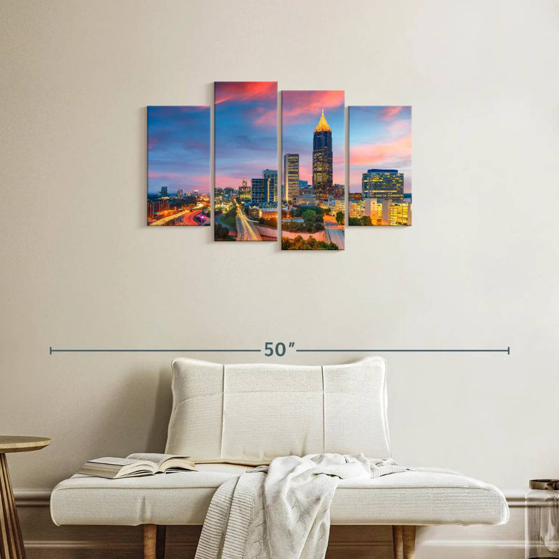 Horizon de Sireci, radiant d'Atlanta, H 22 po x l 36 po