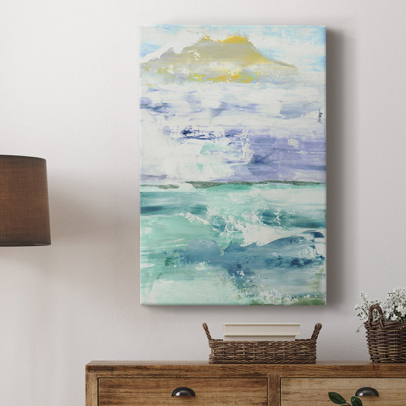 Paysage marin fantastique - Cavas enveloppés de galerie, H 36 po x l 24 po