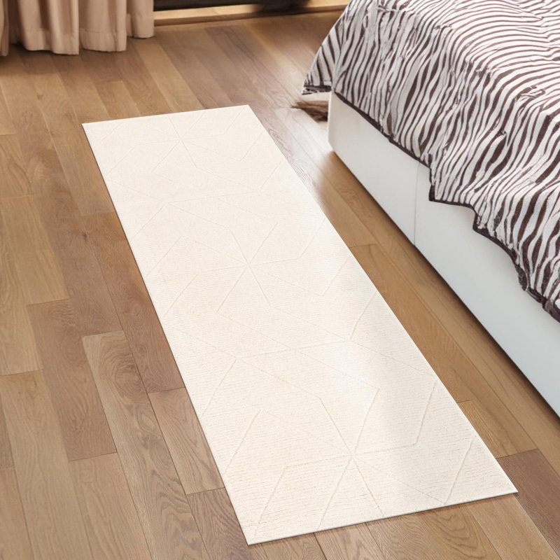 Cyndle Hand-Tufted Wool Geometric Area Rug, Runner 2' x 6'1"