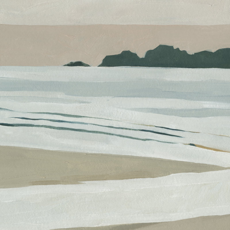 Coastal Lines I by Emma Scarvey - Wrapped Canvas Painting, 51cm H x 51cm W x 3.8cm D