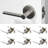 Muse Passage Door Lever Modern Concealed Design For (Hall & Closet) – Sleek Minimalist Style in Brushed Nickel-114645559