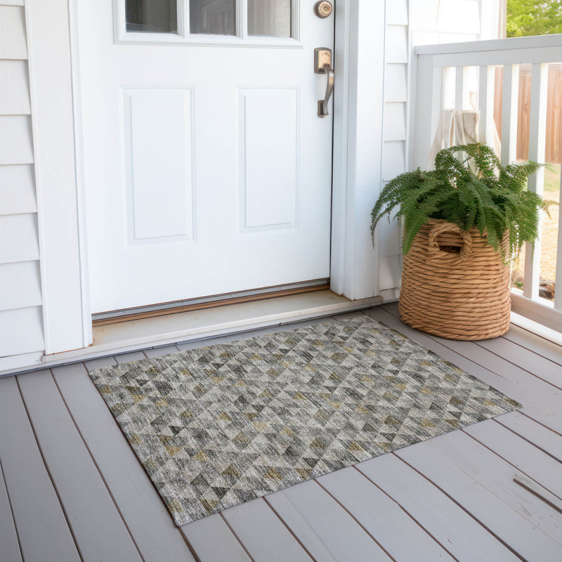 Khiri Geometric Rug, Rectangle 1'8" x 2'6"