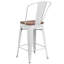 Tabouret de salle à manger en métal Margherite-460918466-466744690