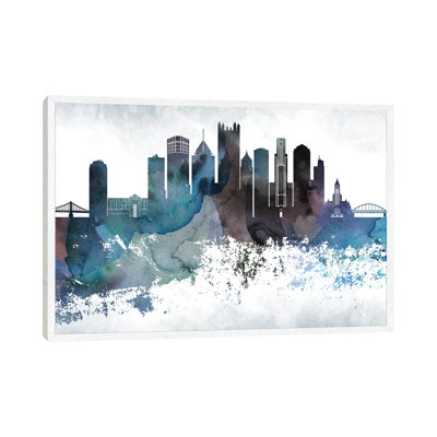 Pittsburgh Bluish Skylines - Print on Canvas