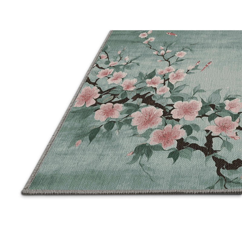 Tapis gris lavable à la machine, Rectangle 2 pi x 3 pi